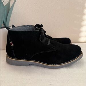 Alpine Swiss Black Genuine Suede Ankle Chukka Boots
